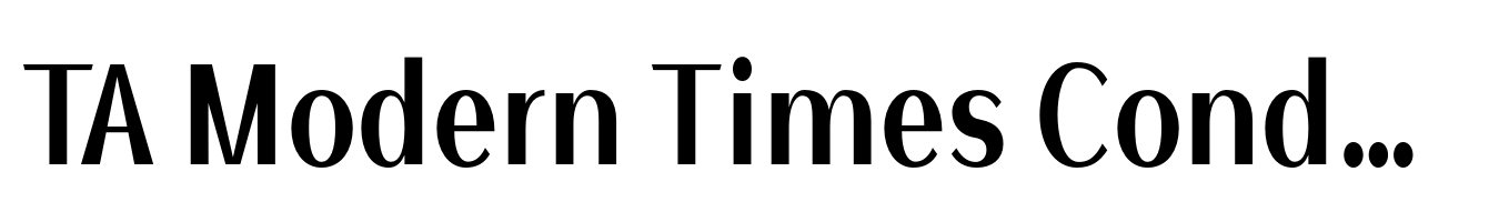 TA Modern Times Condensed Extra Bold